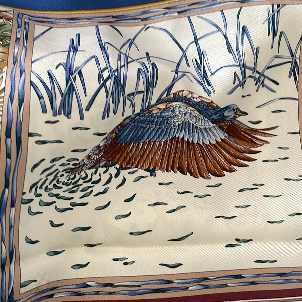 ✨✨ Salvatore Ferragamo Silk Scarf Pink Grey Gold Blue Multicolor Wrap Scarf✨✨ - Picture 16 of 17